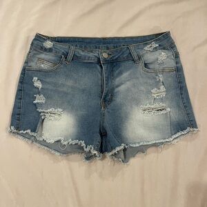 SHEIN Ripped Jean Shorts